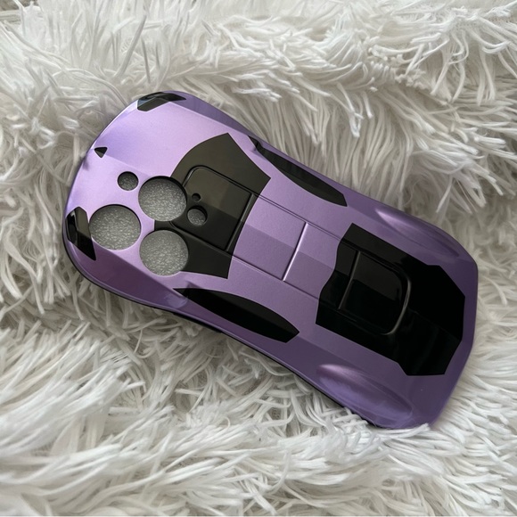 💞New! Purple Luxury Car Styled Phone Case For iPhone 13 Pro - Picture 4 of 5
